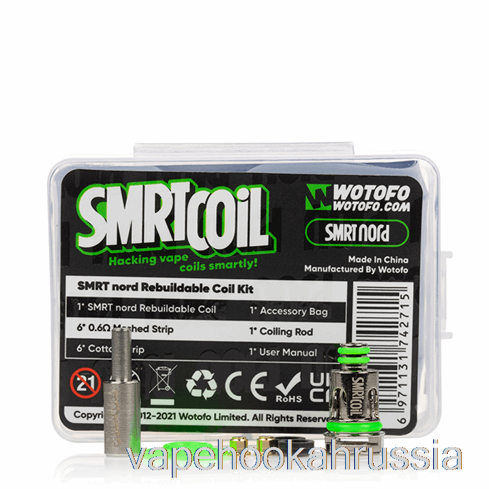 Vape Russia Wotofo Smrt комплект восстанавливаемой катушки [nord] комплект восстанавливаемой катушки